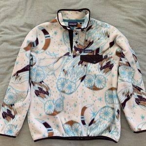 Patagonia Synchilla fleece in owl print!